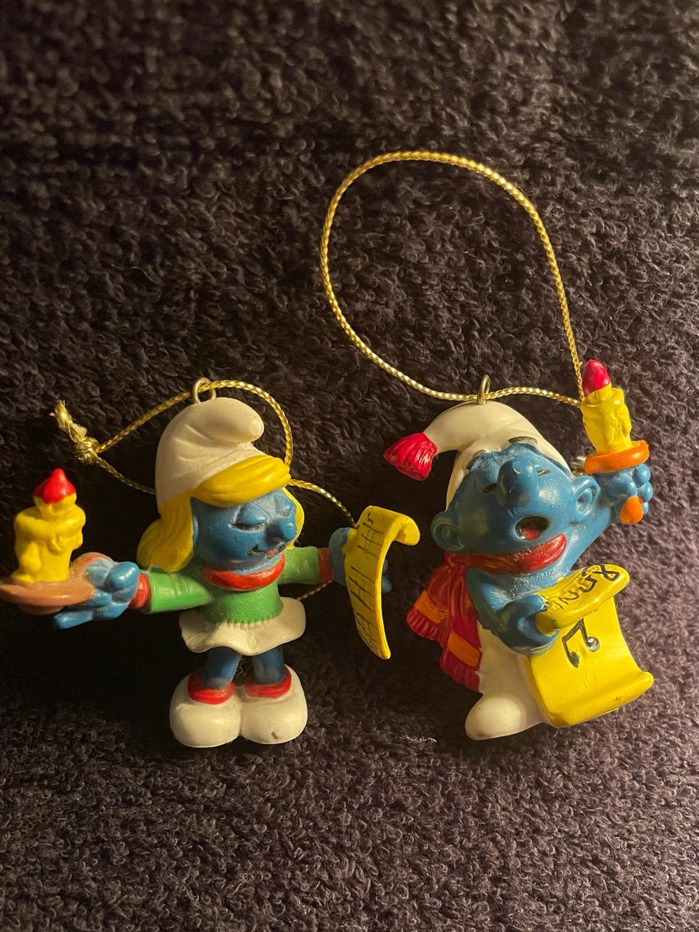 Vintage 1980’s Smurfette & Smurf Figure
Set Christmas Theme / Ornament - Picture 6 of 7